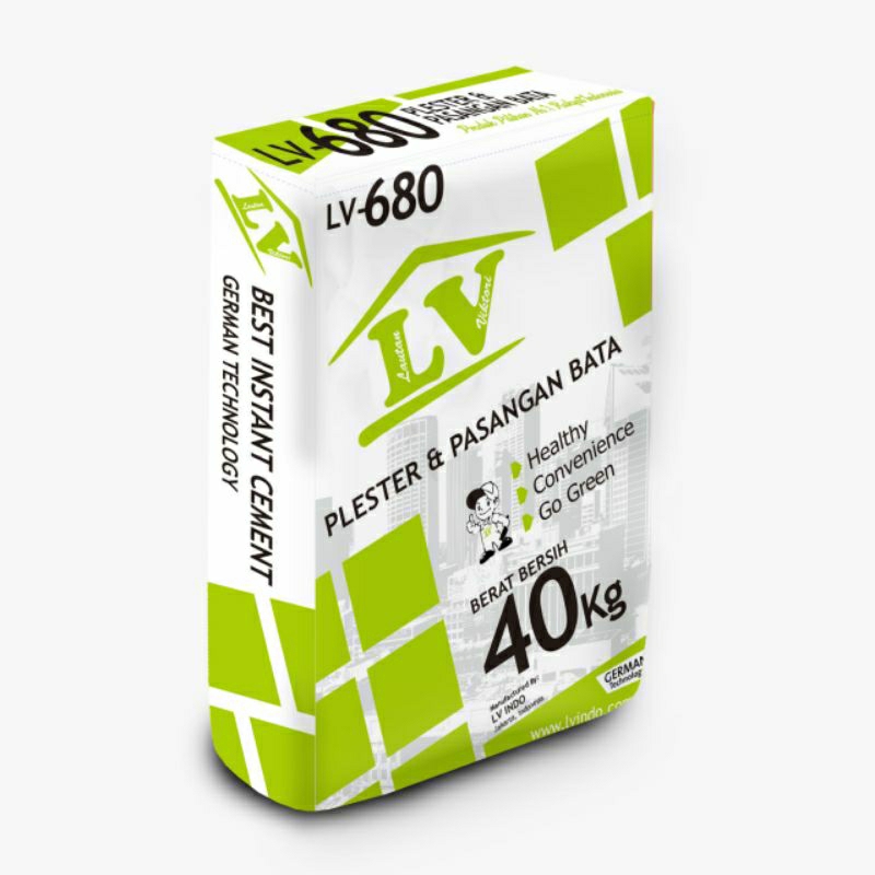 LV680 LV SEMEN INSTAN MORTAR PLASTER, FLOOR SCREED / PERATA LANTAI, PASANGAN BATA MERAH