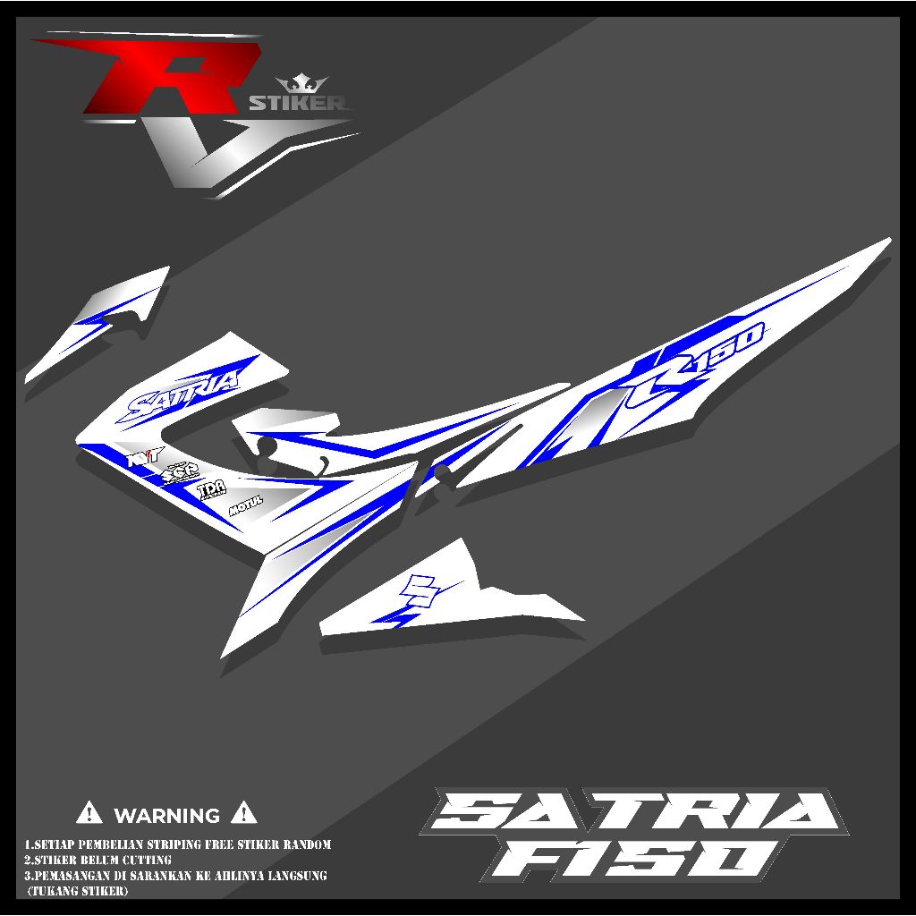 STRIPING SATRIA FU F150/STIKER SATRIA FU FACELIFT/STRIPING SATRIA FU 2013-2015