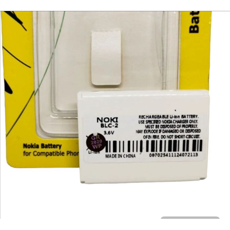 Baterai nokia BLC-2 /nokia 3310 3315 dll Battery batre hp
