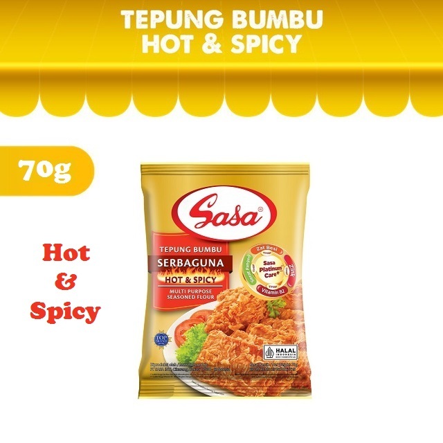 

SASA Tepung Bumbu Serbaguna Hot & Spicy [ 70 Gr ]