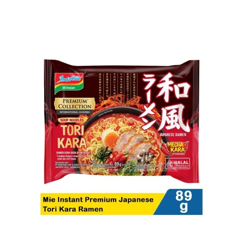

Indomie Mie Instant Premium Japanese ToriKara Ramen 89G