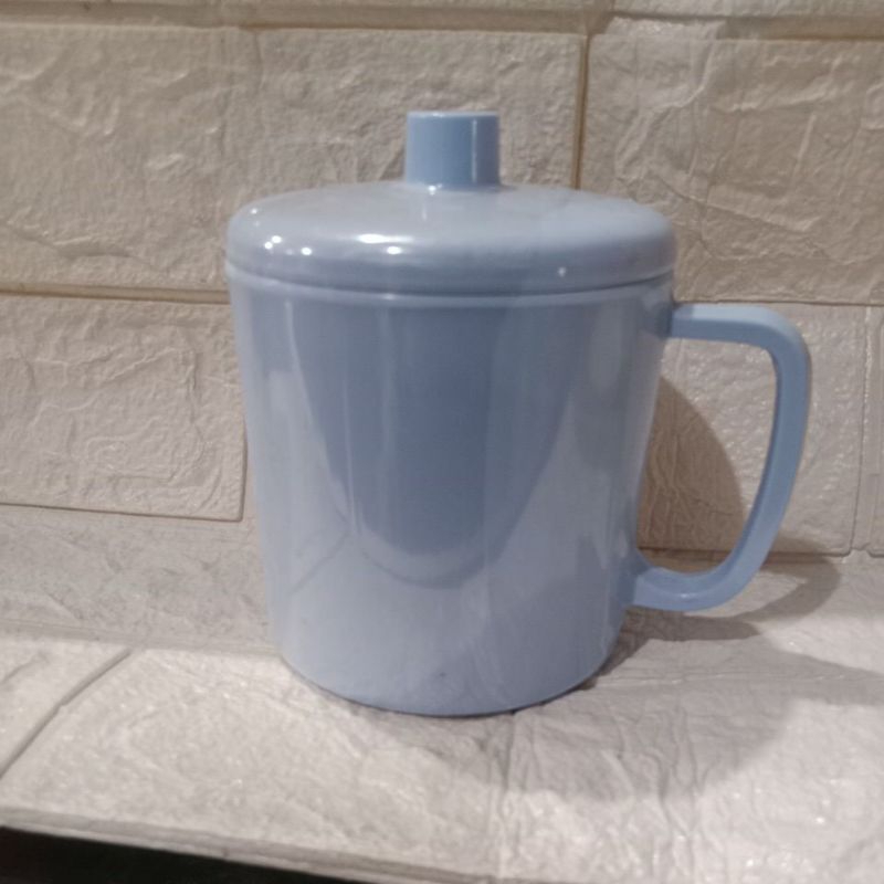 Maspion Mug 4 + Tutup Vanda melamine polos warna