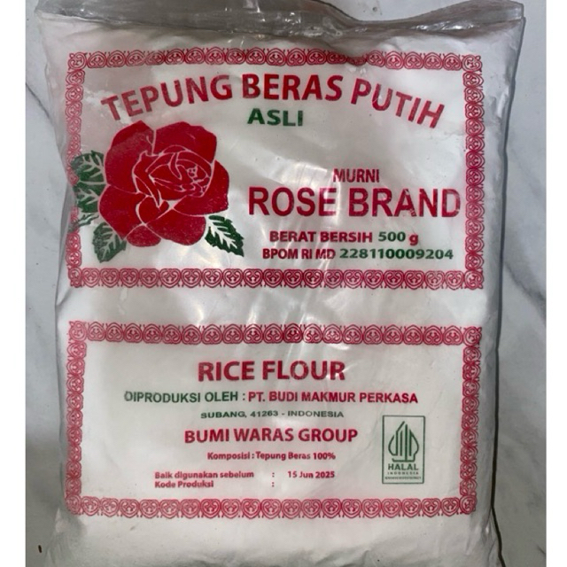 

Tepung Beras Putih Rose Brand 500gr