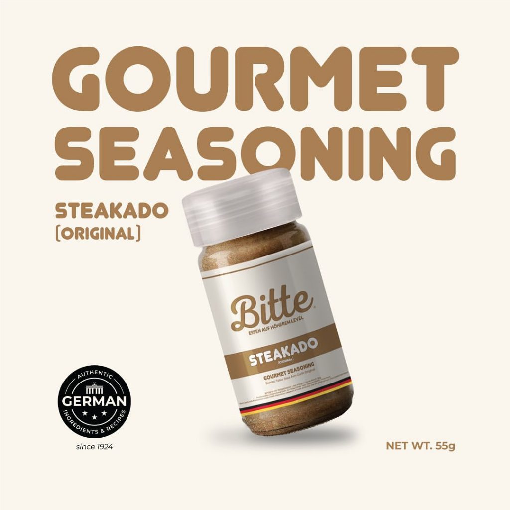 

Bitte Gourmet Seasonings Steakado (Original) Bumbu Tabur 55gr