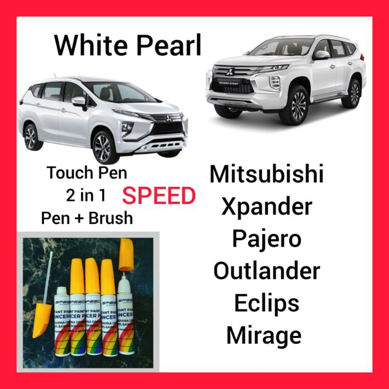 Mitsubishi White Pearl Cat Oles Penghilang Baret Mobil Putih Mutiara