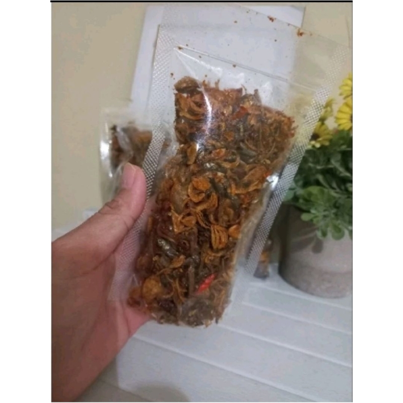 

TERI BAWANG GORENG KRIUK KEMASAN POUCH/TERI MEDAN/BAWANG GORENG)ASLI INDRAMAYU TERMURAH!