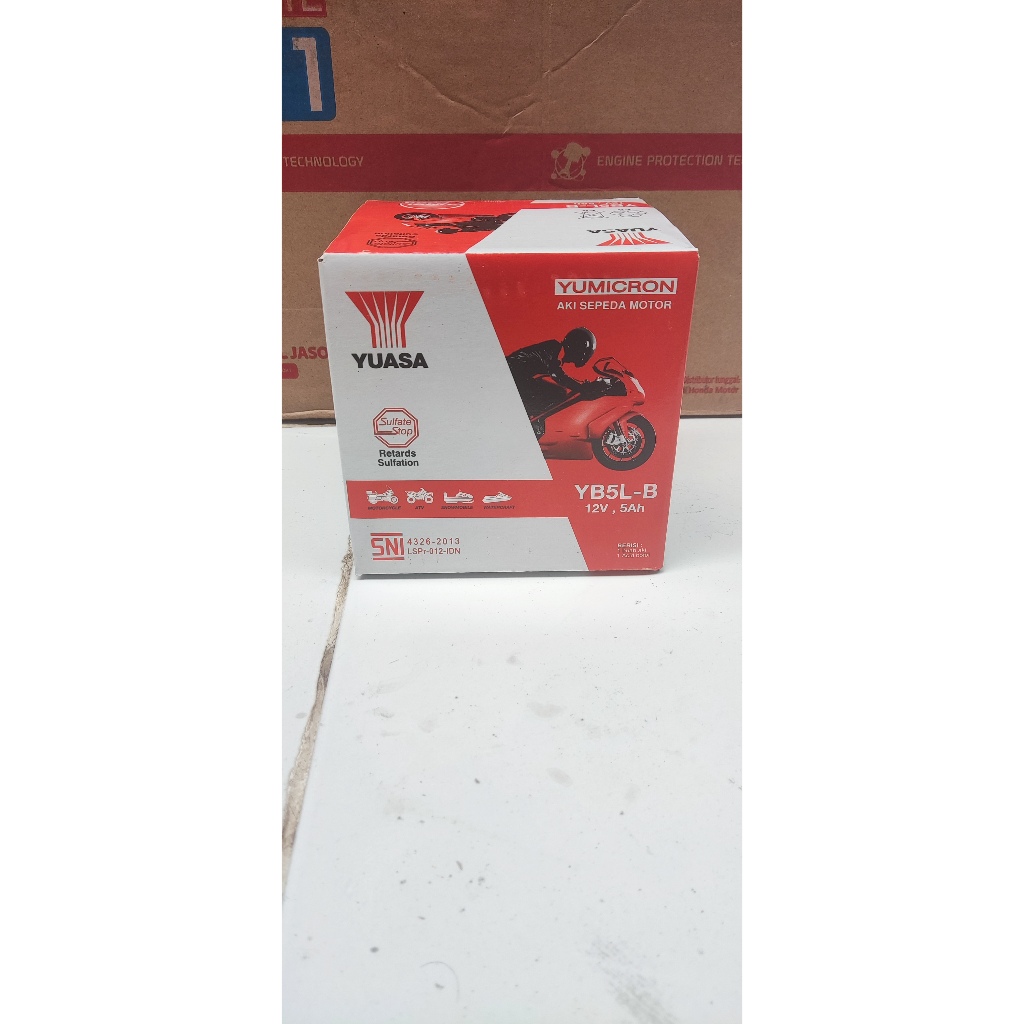 AKI BASAH MOTOR YUASA YB5L-B