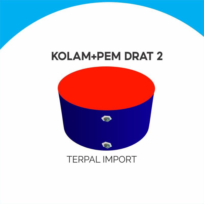 Thebettles Terpal Kolam Terpal Ikan Bulat A20 D2 T1 Kolam Terpal Bulat D2 T1 Terpal Kolam Bulat D2