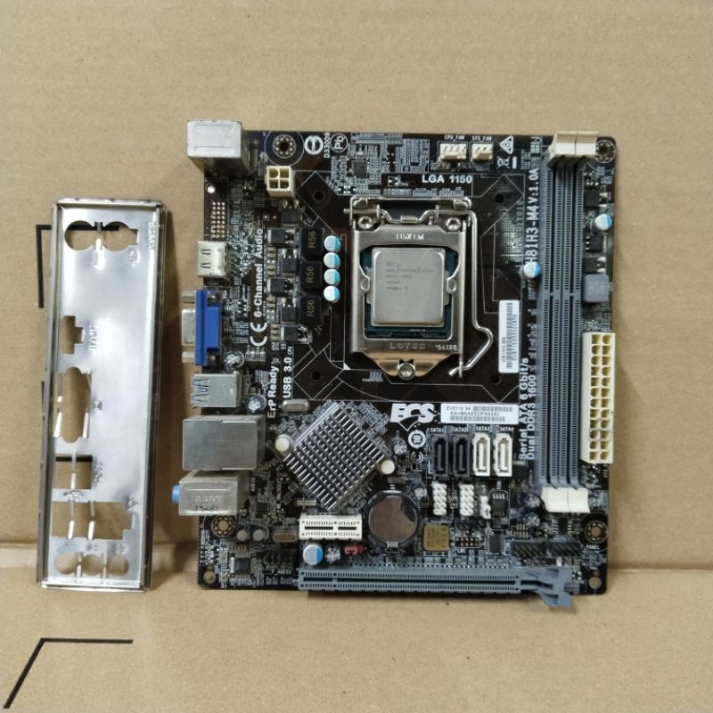 MOTHERBOARD ECS H81H3-M4 + PROSESOR PENTIUM G3240