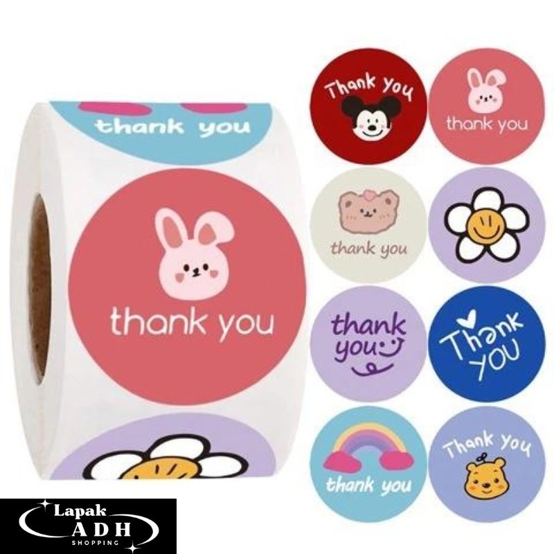 

STICKER THANK YOU ROLL ISI 500 PCS STIKER TERIMA KASIH ROLL ISO 500 PCS SEAL LABEL