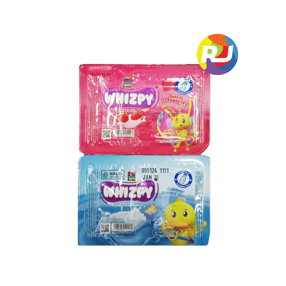 

Snack Tini Wini Biti WHIZPY 22gr - Juicy Strawberry / Gummy Bubblegum