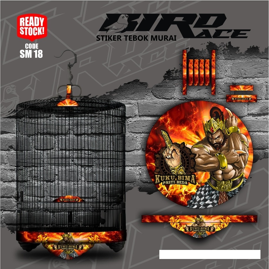 Stiker Decal Tebok Murai Stiker Sangkar Murai BIMA