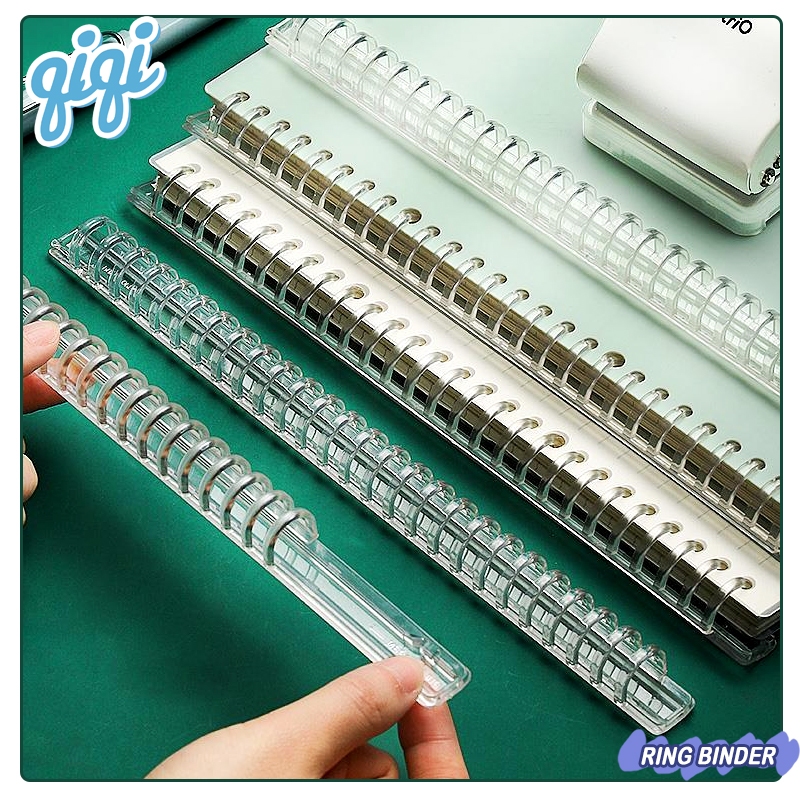 Ring binder Clip Easy DIY Binding Strip A5 B5 Transparan / Ring Binder B5 Ring Binding A5 -20 Ring/B