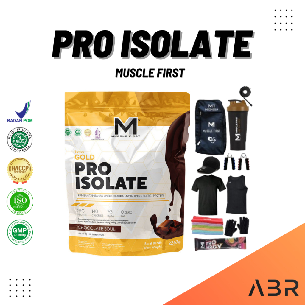 

Muscle First Gold Series Pro Isolate Whey Protein 5lbs - M1 Pro Isolate Membantu Membentuk Massa Otot