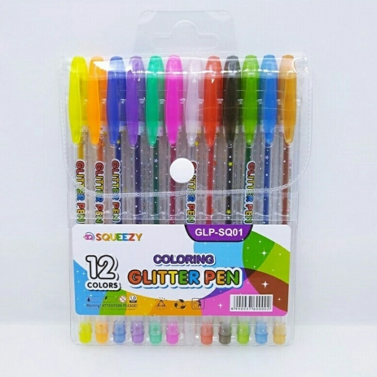 

Pulpen Glitter SQUEEZY GLP SQ-01 (12 warna)