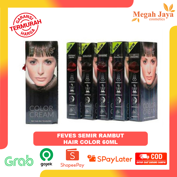 1PC FEVES HAIR COLOR 60ml @MJ