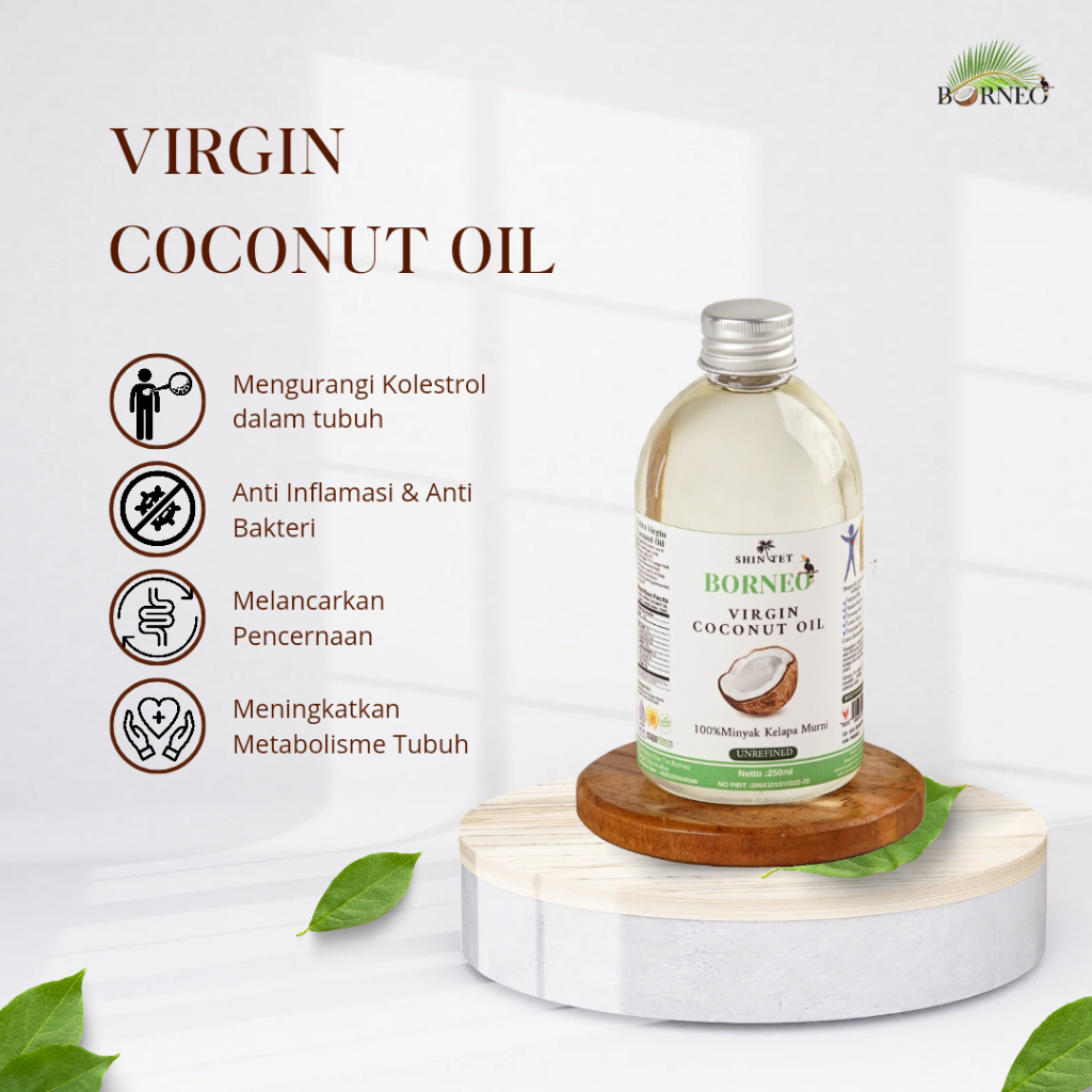 

SHINTET BORNEO - MINYAK KELAPA MURNI/ VCO 250ml/ KUALITAS TERBAIK/ HARGA TERJANGKAU