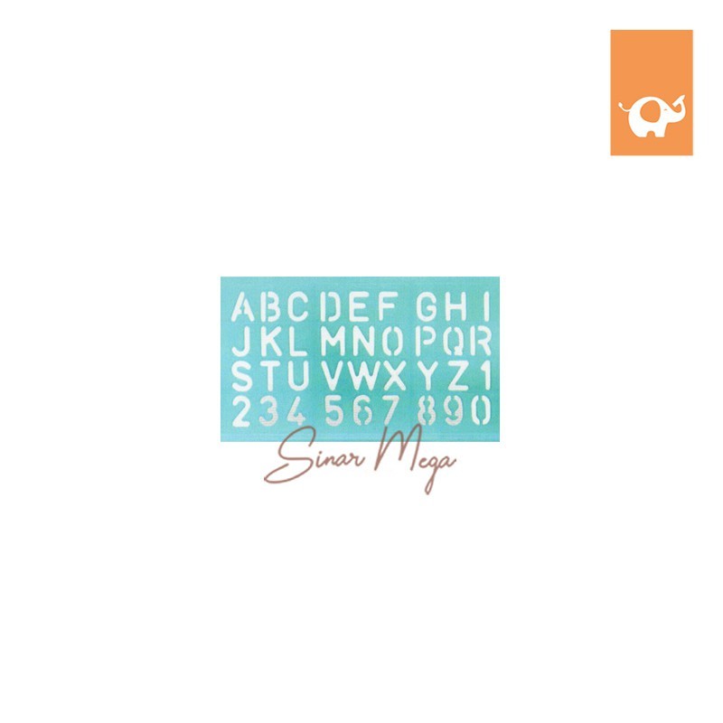 

Butterfly Penggaris Sablon Butt BT-350 Mini/ HA-350 Cetakan Huruf & Angka Murah