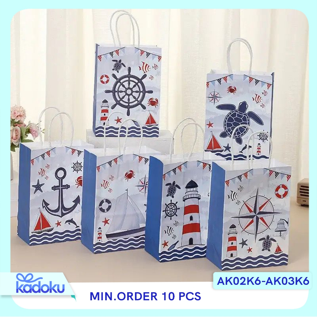 

Paper Bag Kraft / Paper bag Ultah / Paper Bag Kartun / Tas Kado Ultah / Goodiebag Ultah / Paper Bag Motif I AK02K6-AK03K6