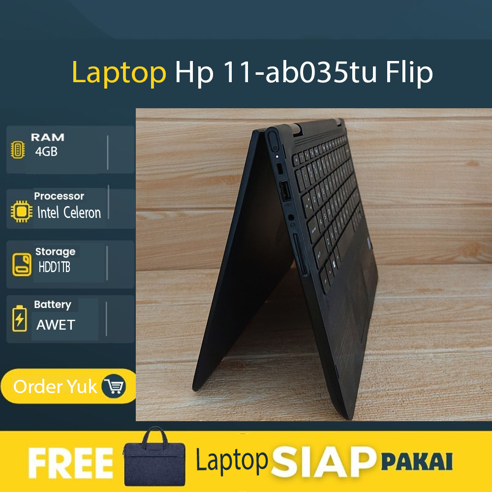 Notebook Hp 11-ab035tu Flip 4GB/1TB Windows10