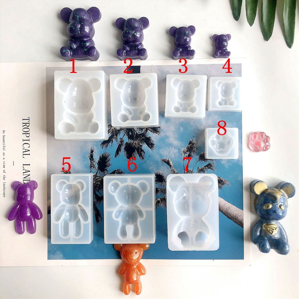 

Cetakan Resin Teddy Superbear Patung Beruang Lucu Cetakan Gantungan Kunci Bentuk Teddy Bear Beruang Jibbitz Mold Cetakan Liontin Anting Kalung Bahan Silikon Karet Silicone Elastis Lentur Silicon Anti Lengket Lilin Candle Grosir Prakarya Malang