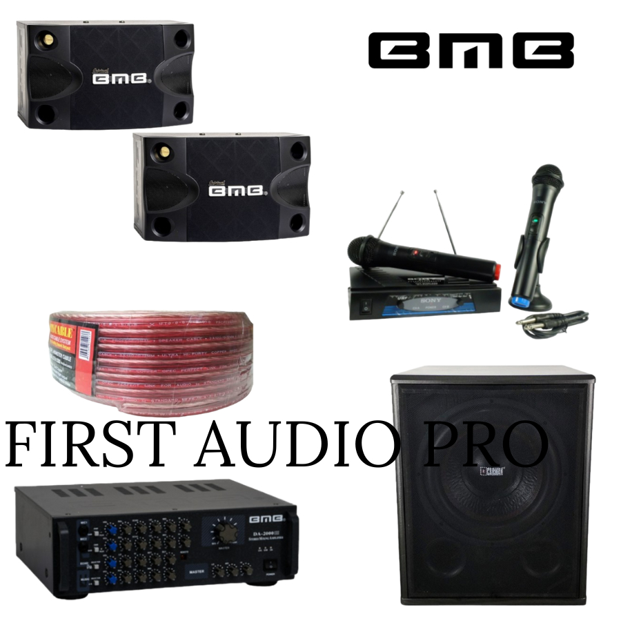 Paket karaoke 9 BMB cs252v + BMB DA2000 III BT + Carman 12in CM1222A