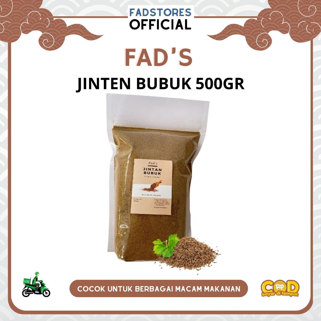 

Jintan Bubuk 500gr - Jinten Bubuk 500gr - Cumin Powder 500gr - Fad's Rempah Bubuk - Rempah JSR