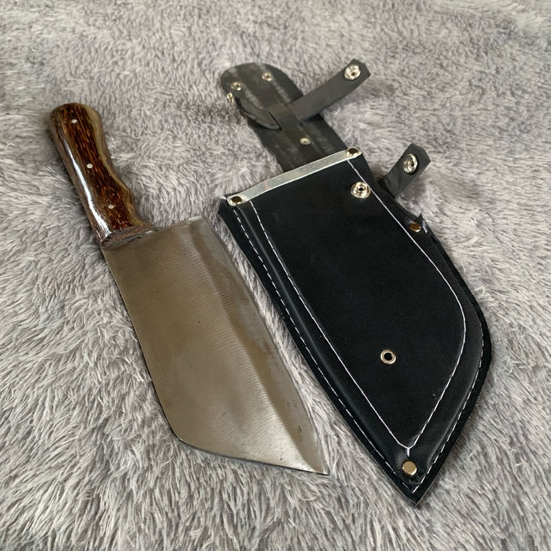 RA Pisau Daging Cincang Asli Baja Per Fulltang