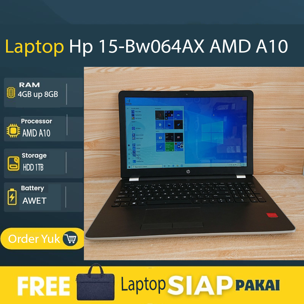 Laptop Hp 15-Bw064AX AMD A10/8GB/1TB Windows10