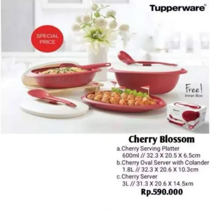 Cherry Blossom Tupperware