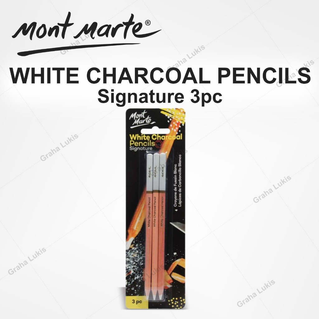 

Mont Marte Charcoal White Pencil Satuan / Set 3