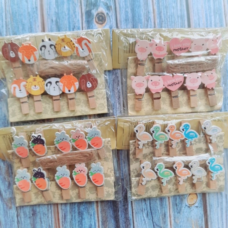 Wooden Clip Penjepit Kayu Foto Polaroid | Alat Tulis Aesthetic
