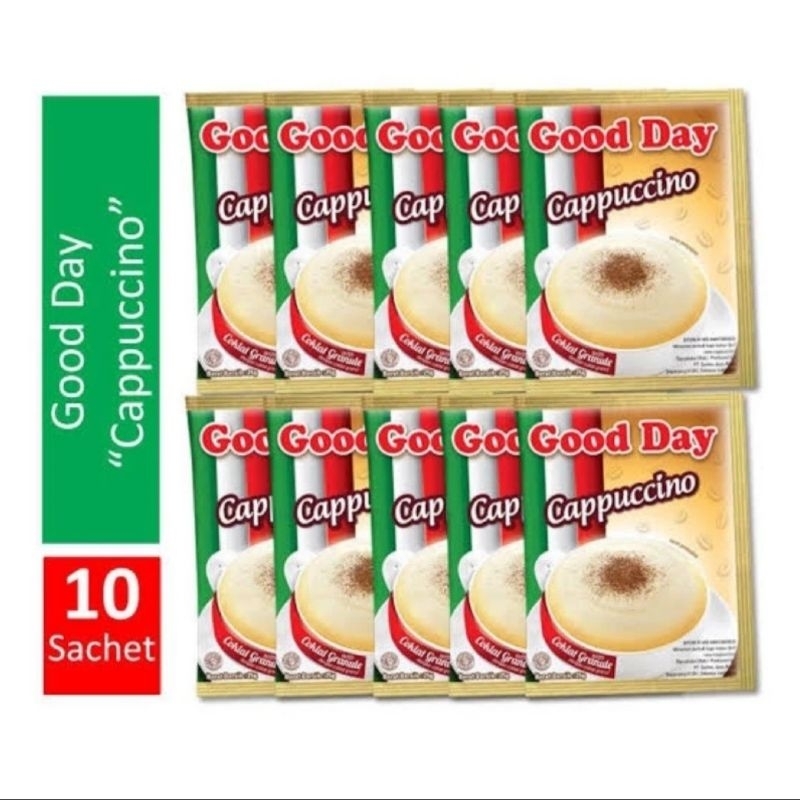 

GOOD DAY CAPPUCCINO ISI 10 SACHET