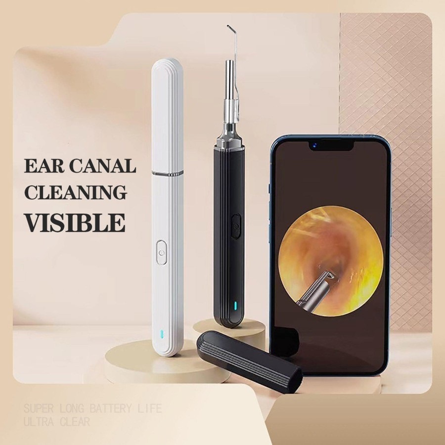 Alat Medis Endoskopi Pembersih Telinga THT + HD Camera + Lensa / HP Android & PC