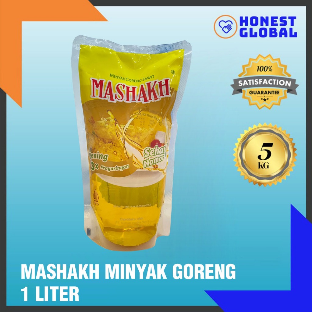 

Mashakh Minyak Goreng 1 Liter Premium Setara Bimoli Halal BPOM