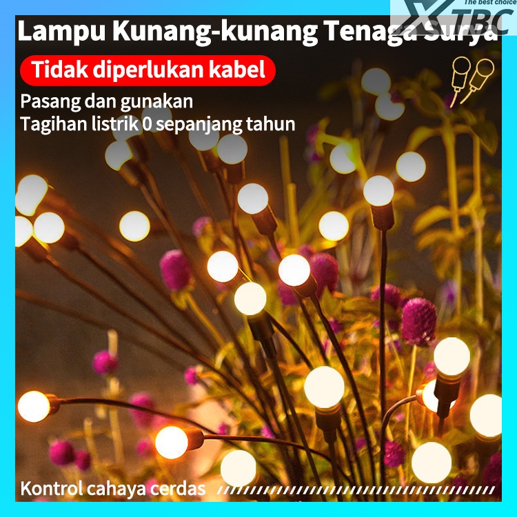 XTBC Lampu Tenaga Surya 8 LED Dekorasi Taman Luar Ruangan Solar LED Outdoor Lampu Rumput Rumah Teras