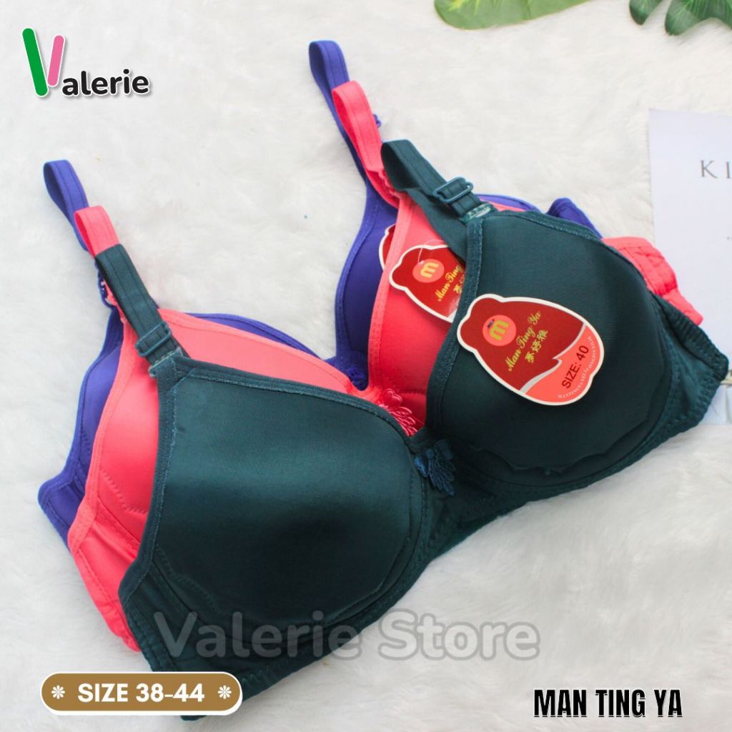 BRA WANITA TANPA KAWAT MANTINGYA / BH PEREMPUAN MODEL POLOS KAIT 3 BUSA TEBAL