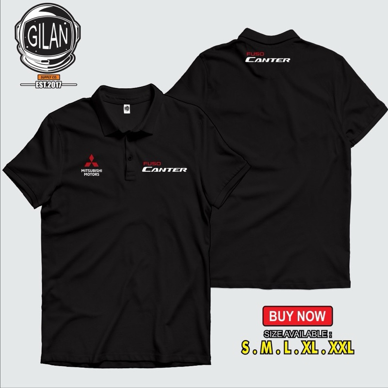 KAOS KERAH POLO/ POLOSHIRT FUSO CANTER MITSUBISHI MOTORS TERBARU