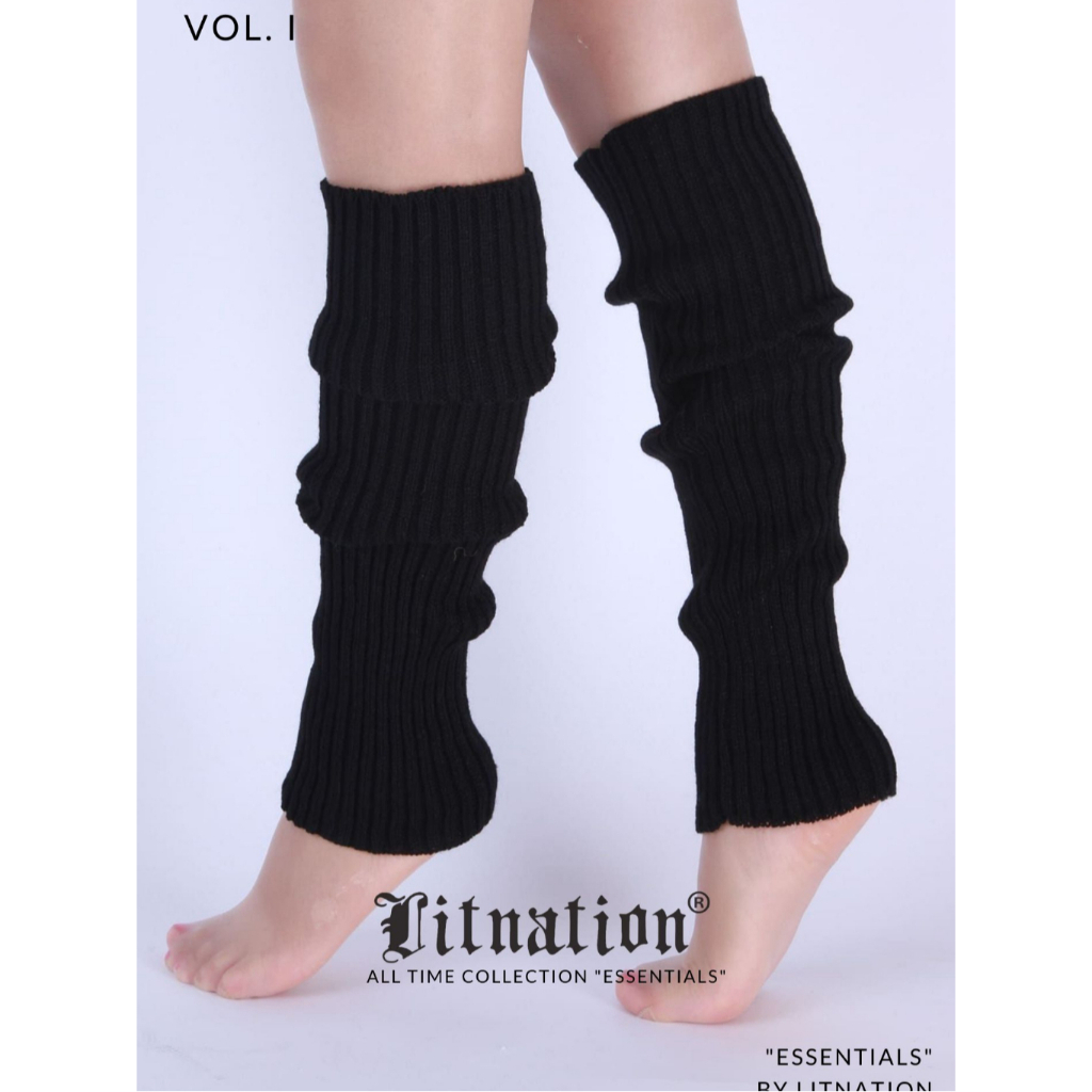 ruffle leg warmer kaos kaki ruffle panjang 60 cm