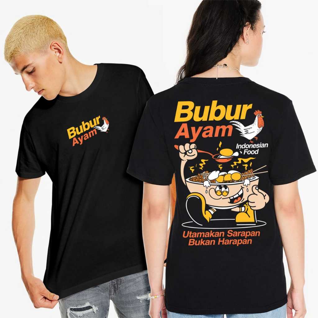 AG STORE - KAOS INDONESIAN FOOD - KAOS FOOD - BUBUR AYAM