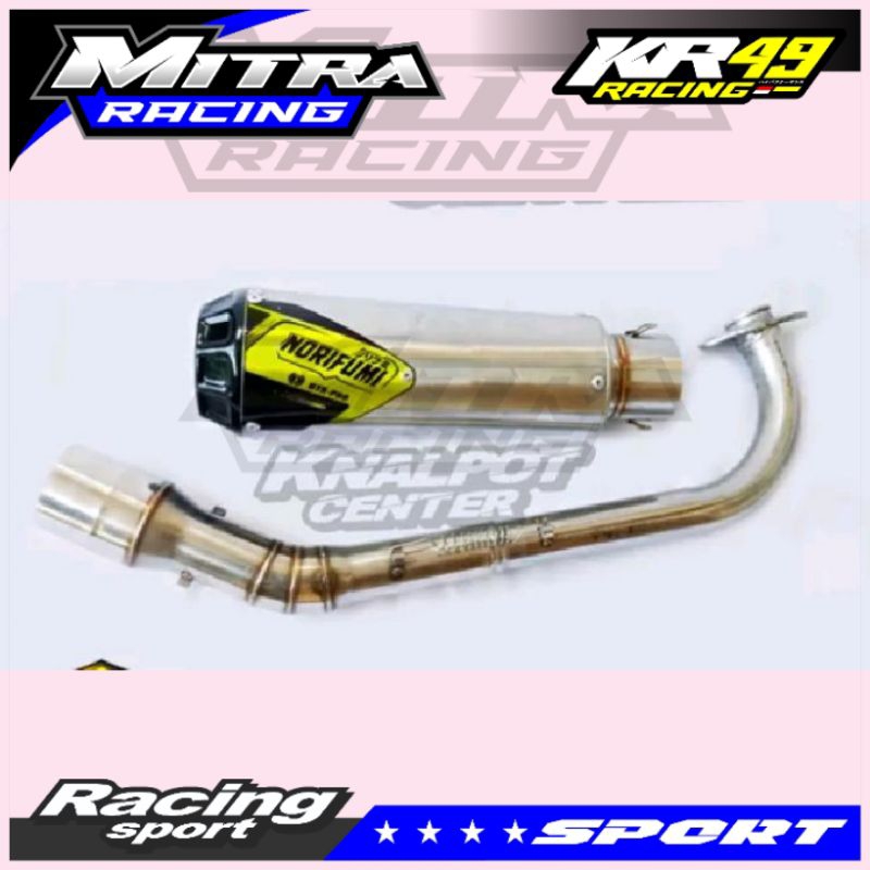 KNALPOT RACING GAHAR NORIFUMI GTX MATIC VARIO AEROX NMAX MIO BEAT DLL