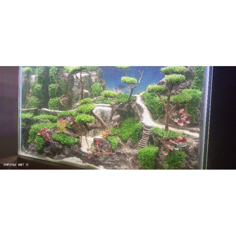 tebing / hardscape air terjun sintetis