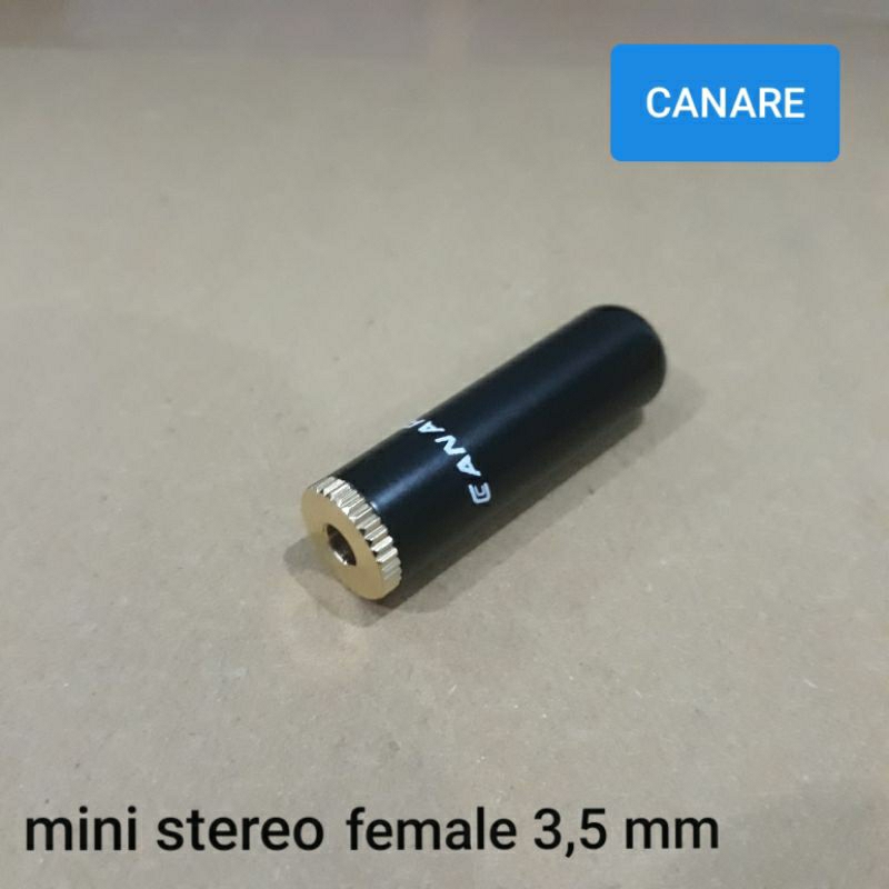 Jack CANARE mini stereo female 3,5 mm (hitam)