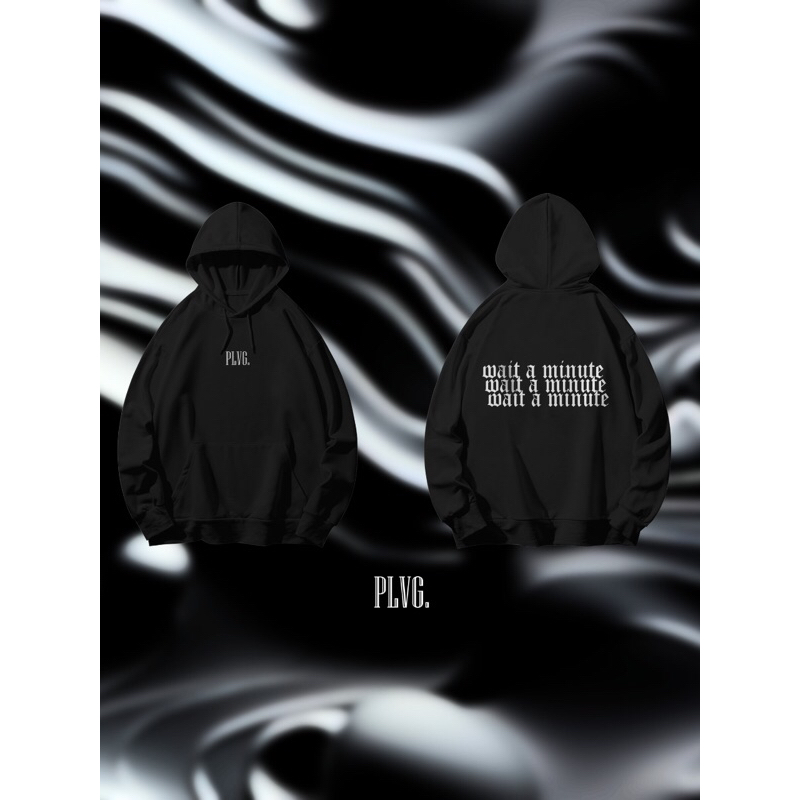 (HOODIE) wait a minute - Rebel Reflective Hoodie
