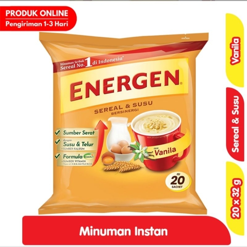 

Energen Vanilla 20 Pcs (10 Pcs x 2)