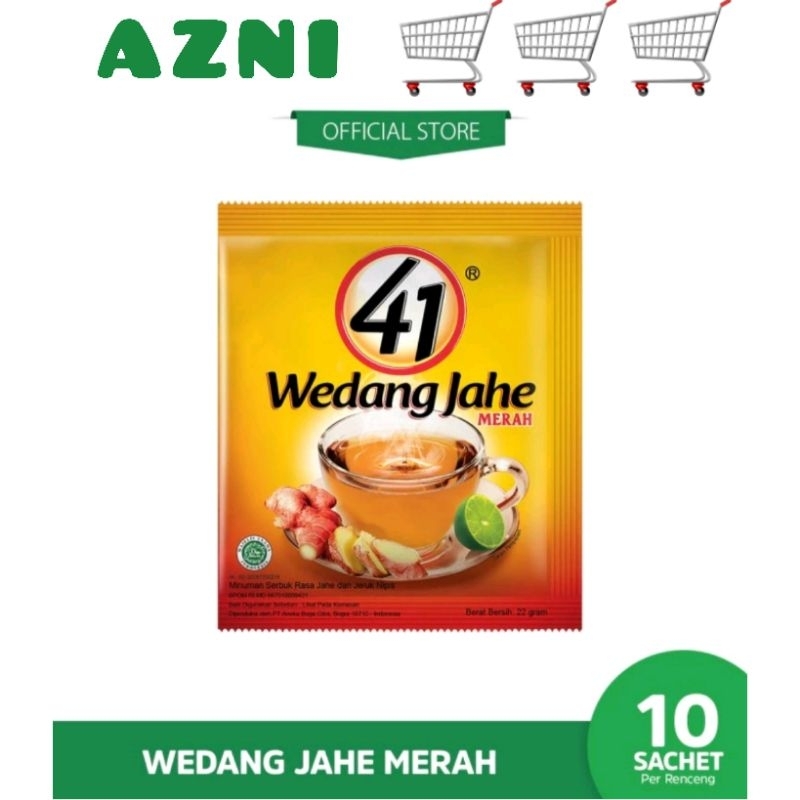 

Jahe 41 Minuman Wedang Jeruk Nipis Jahe Merah Renteng 10 Sachet