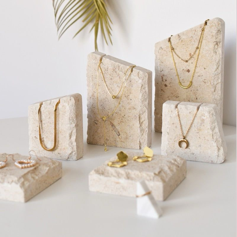 set display kalung marmer marble