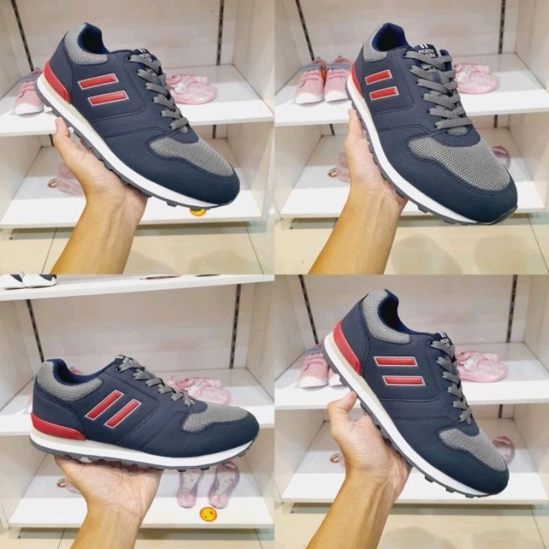 North Star Sepatu Pria Blue Terbaru Sepatu Bata Sporty Super Ringan Natural Life Insole