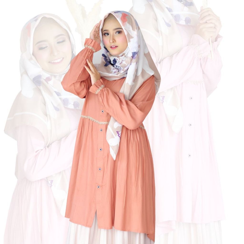 SUKAHIJAB - Briona Tunik Atasan Wanita Terbaru Kekinian Anak Perempuan Remaja Jumbo Busui Bumil Blou