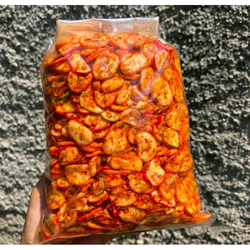 

Seblak kerupuk bawang bantat pedas daun jeruk 500gram